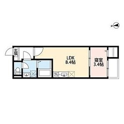 日比野駅 徒歩8分 2階の物件間取画像